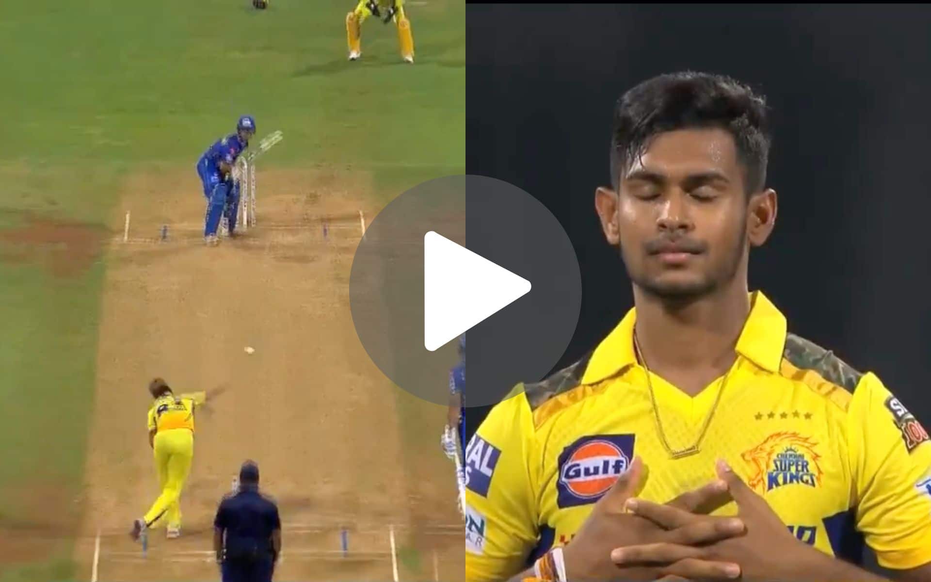 [Watch] Matheesha Pathirana's Insane First Ball Wicket Leaves Ishan Kishan And MI Doomed